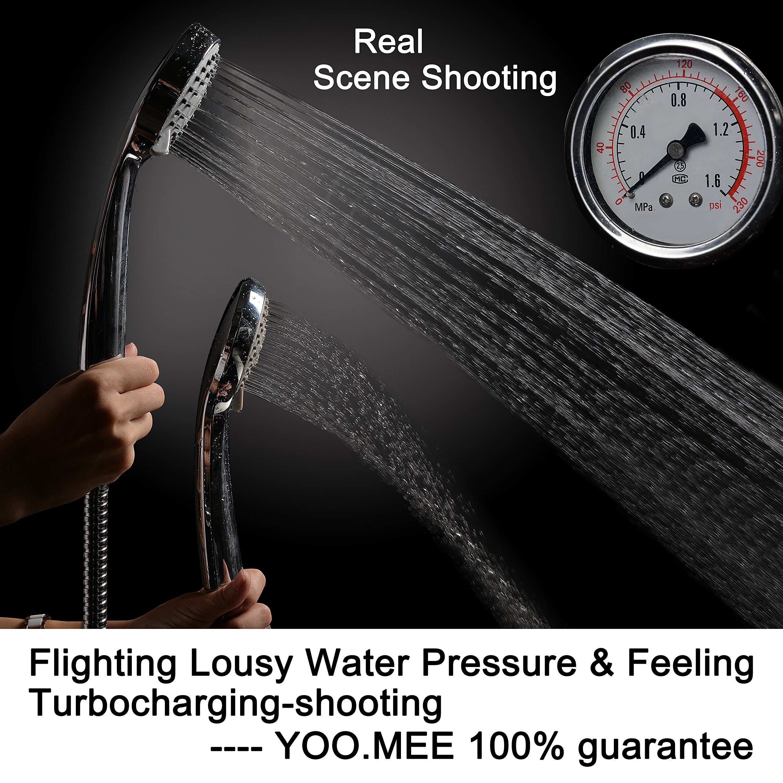 YOO.MEE High Pressure Handheld Shower Head with Powerful Shower Spray