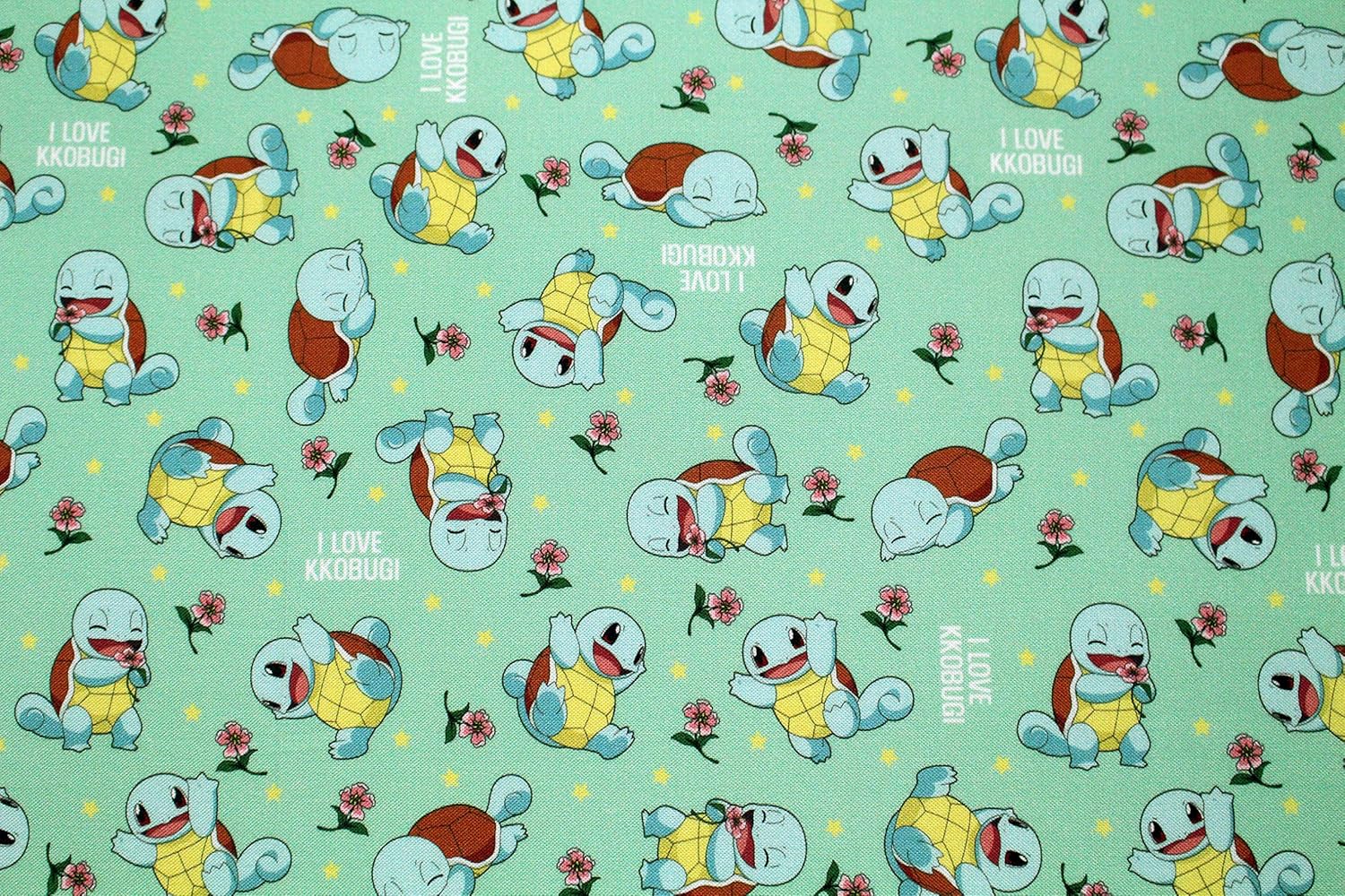 Pokemon Fabric Squirtle Pikachu 