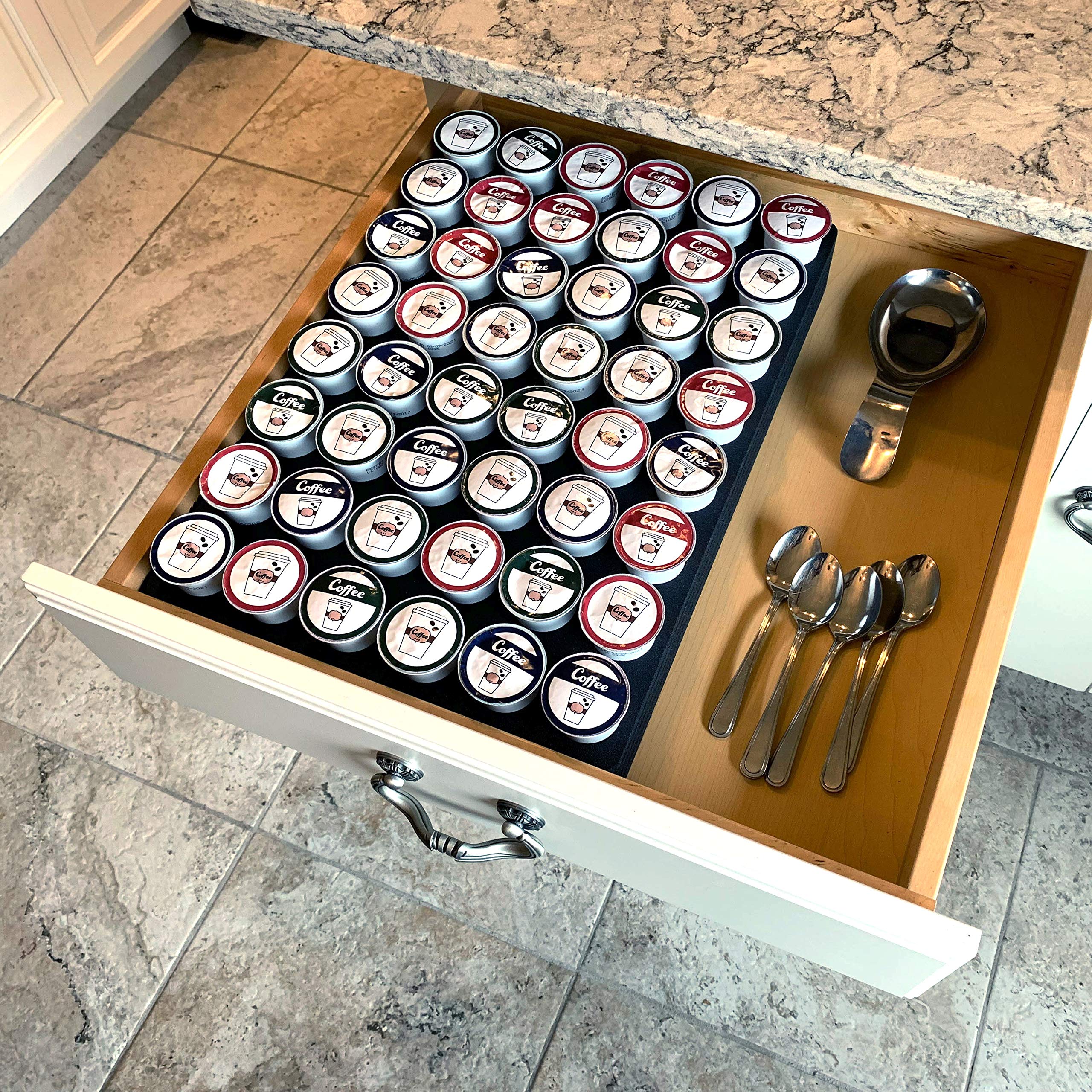 Polar Whale Coffee Pod Storage Organizer Tray Drawer Insert For
