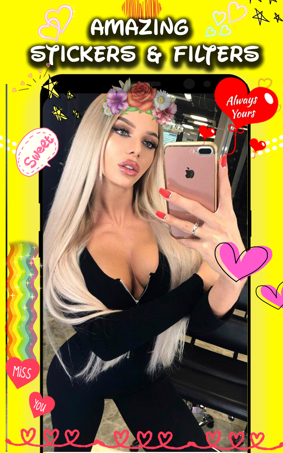beauty Sweet Camera - Photo Editor Filter Sticker & Selfie Camera Effect