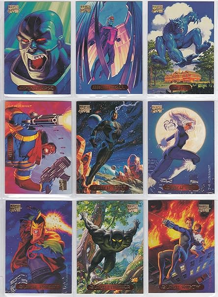 Fleer Marvel Masterpieces 1994 Brothers Hildebrandt Series Complete 140 Card Base Set Of Trading Cards - 