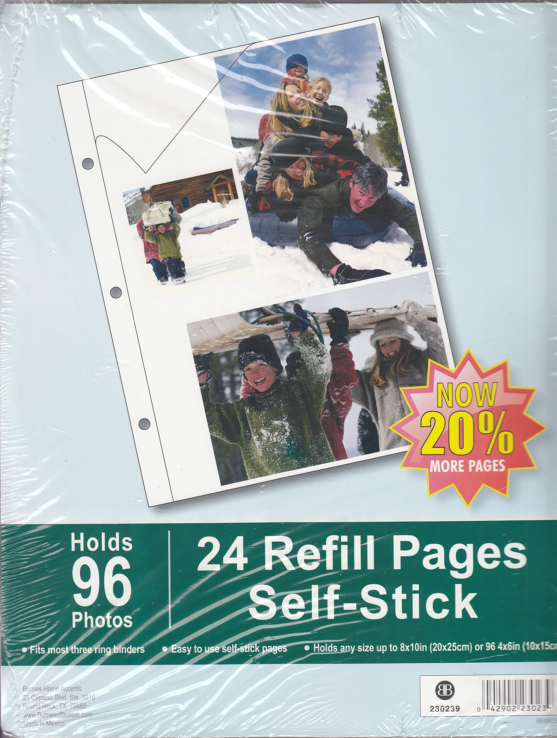 Photo Album 24 REFILL PAGES SELF-STICK