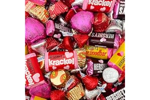 SUNNY ISLAND Valentine's Day Chocolate Candy - HERSHEY'S KISSES Milk Chocolate, Peanut Butter Hearts, 2 Pound Bag