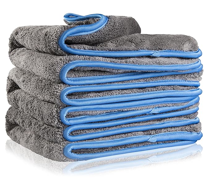 Filzada® 3X Mikrofasertücher zur professionellen Autopflege (3er Set) - 1200 GSM extrem saugstark/lackschonend - Poliertücher