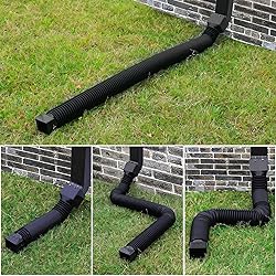 2 Pack Rain Gutter Downspout Extensions, Upgraded