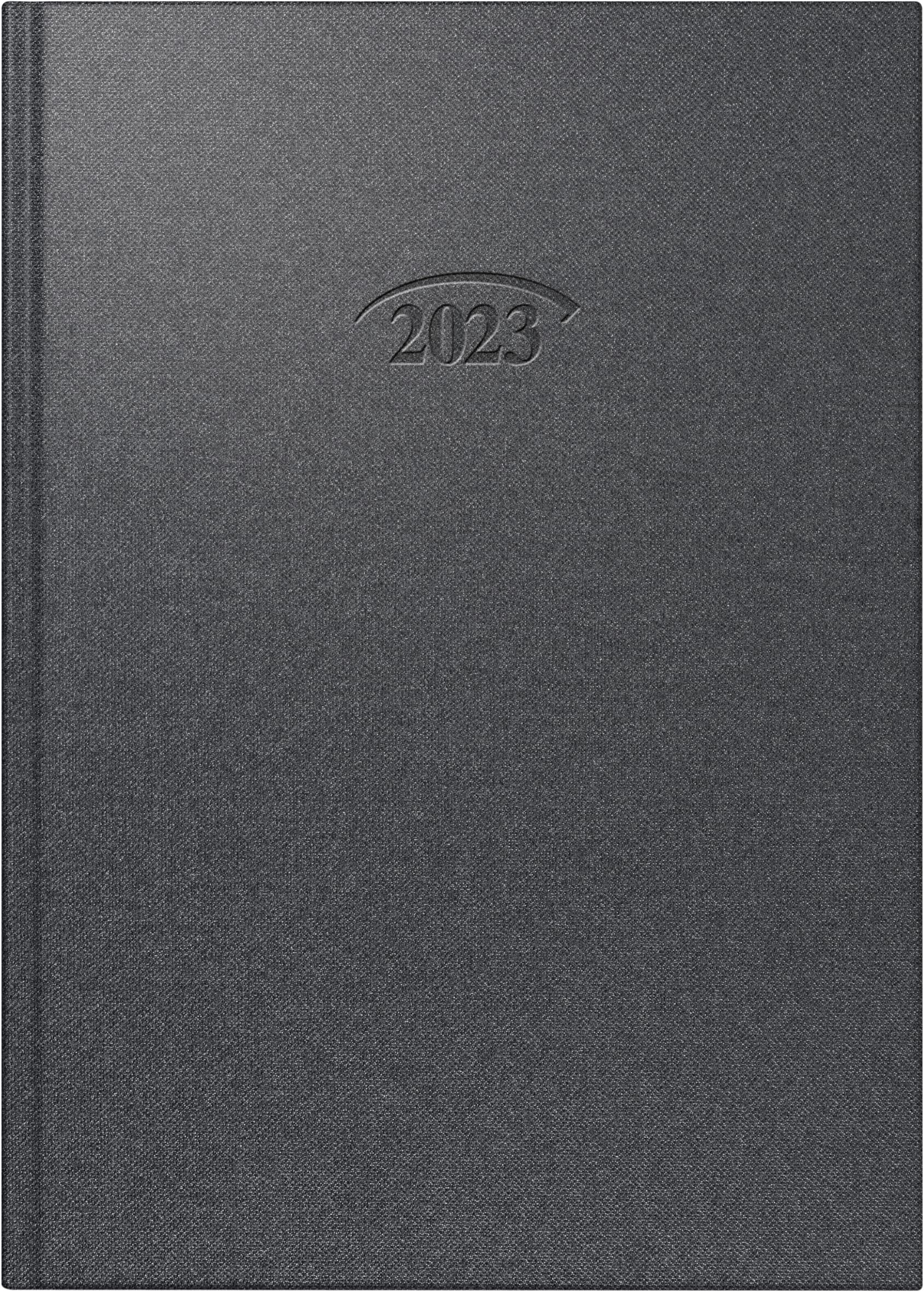 BRUNNEN Daily Calendar Model 765 2023 Sheet Size 14.3 x 20.2 cm Volcanic Black