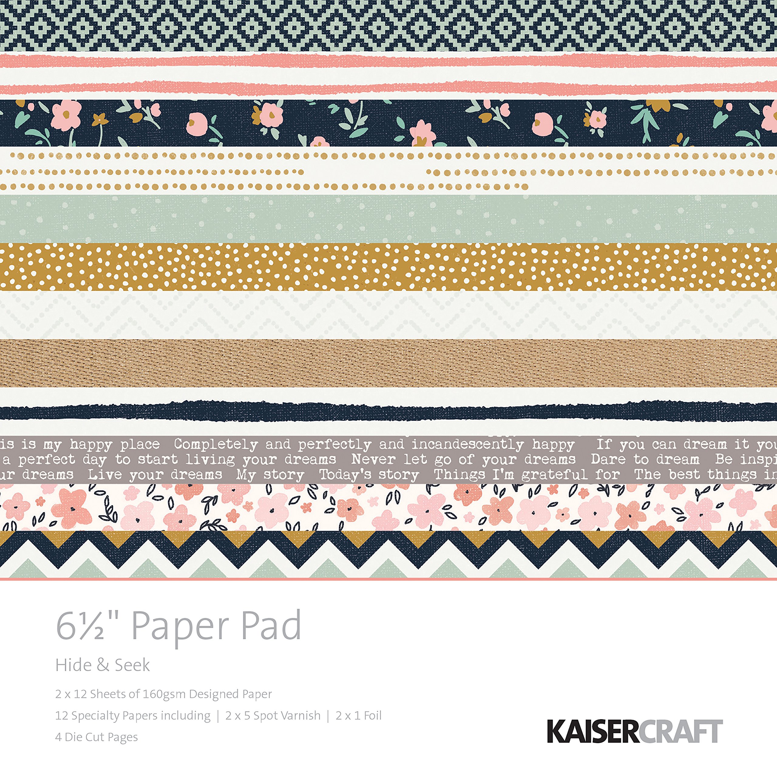 KAISERCRAFT PTY LTD (3PL) Hide & Seek PAPR PAD 6.5X6.5, One Size