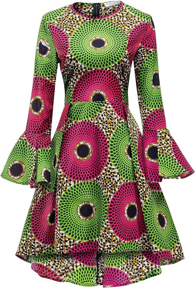 casual african print dresses
