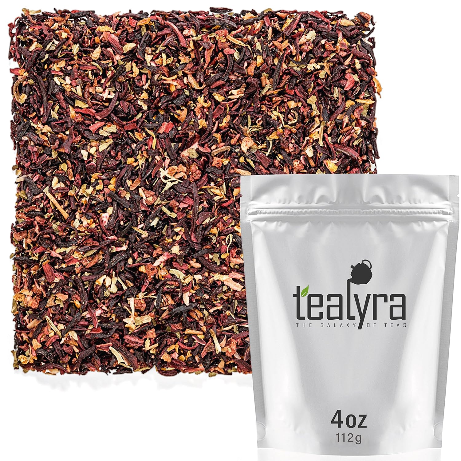 Amazon Com Tealyra Strawberry Hibiscus Sangria Apple Orange Mint Herbal Fruity Loose Leaf Tea Blend Caffeine Free Vitamin Rich Hot Or Iced 112g 4 Ounce Grocery Gourmet Food
