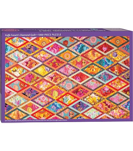 Cobblehill Puzzle 1000 Teile – Common Quilt Blocks, Bunte Patchwork-Muster
