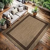 CAMILSON Outdoor Rug 5x7 - Modern Outside Rugs for Patios Porches Waterproof Durable Washable Non-Shedding, Easy-to-Clean Ind