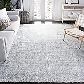 SAFAVIEH August Shag Collection Area Rug - 9' x 12', Light Grey, Solid Design, Non-Shedding & Easy Care, 1.25-inch Thick Idea
