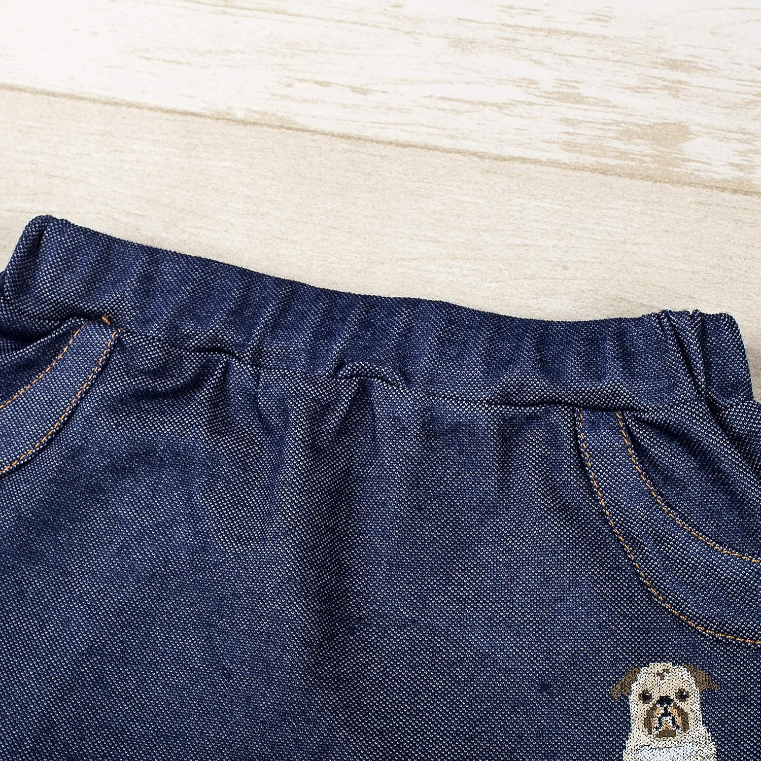 COTTON FAIRY Baby Boys' Shorts 2-Pack Pull-On Pants 3D Ears 3-6 M: Clothing