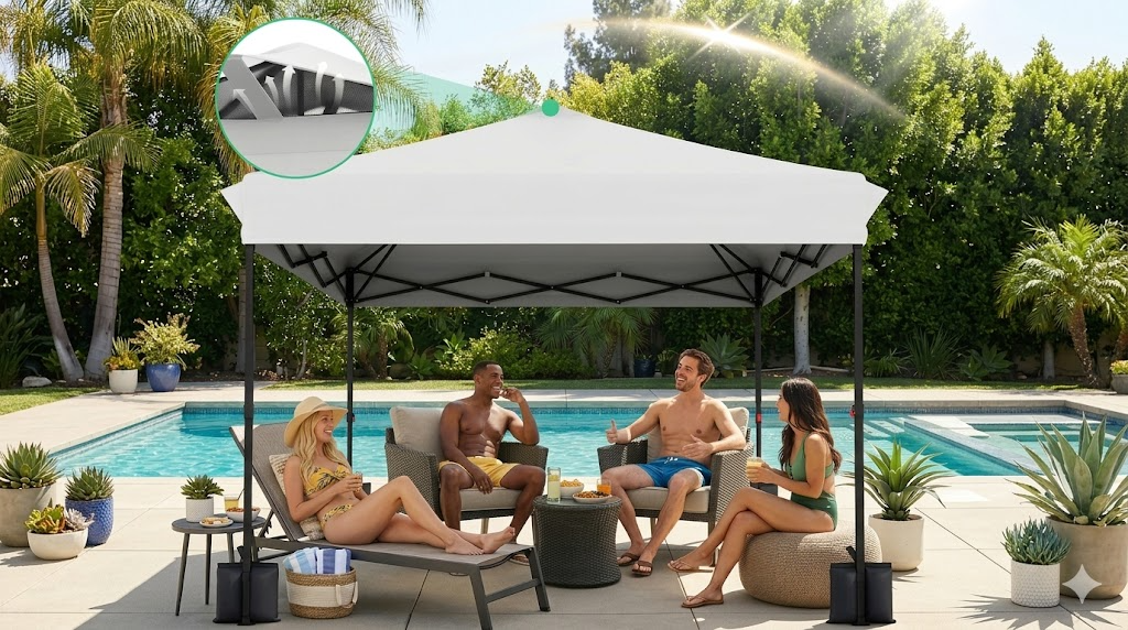 JEAREY 10x10 Pop Up Canopy Tent Review: Instant Portable Shade for Markets & Events image 32