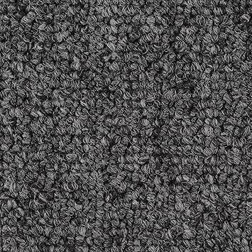 BODENMEISTER BM72051 Teppichboden Auslegware Meterware Schlinge grau anthrazit 400 cm und 500 cm breit, verschiedene Längen, 