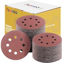 5inch Sanding Discs 40-1000 Grit Hook Loop 8-Hole Orbital Sander Paper