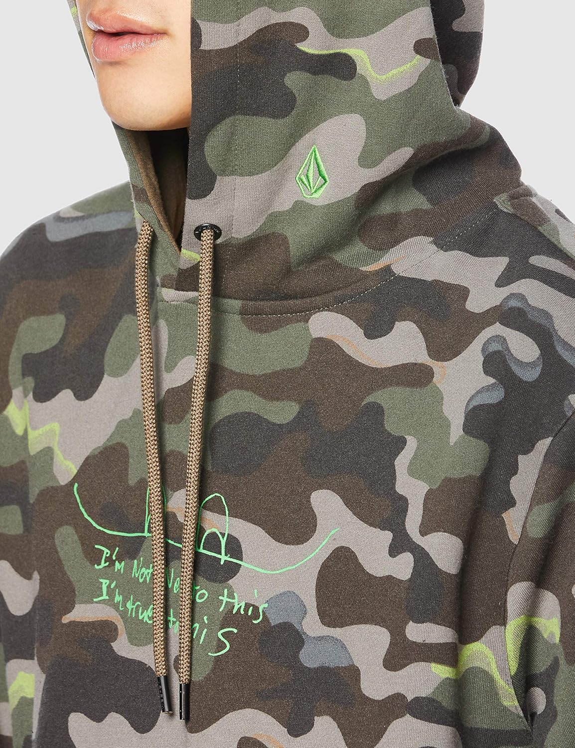 Volcom Men's JLA Pullover Hooded Fleece Sweatshirt: Clothing