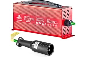 Croliumcx 48Volt 15Amp Aluminium Profiles Golf Cart Battery Charger Matching 3-pin Round Plug Charges The Battery of ClubCar DS/Precedent Golf Carts