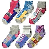 Jefferies Socks Tech Sport Quarter Half Cushion Socks 6 Pair Pack Sockshosiery