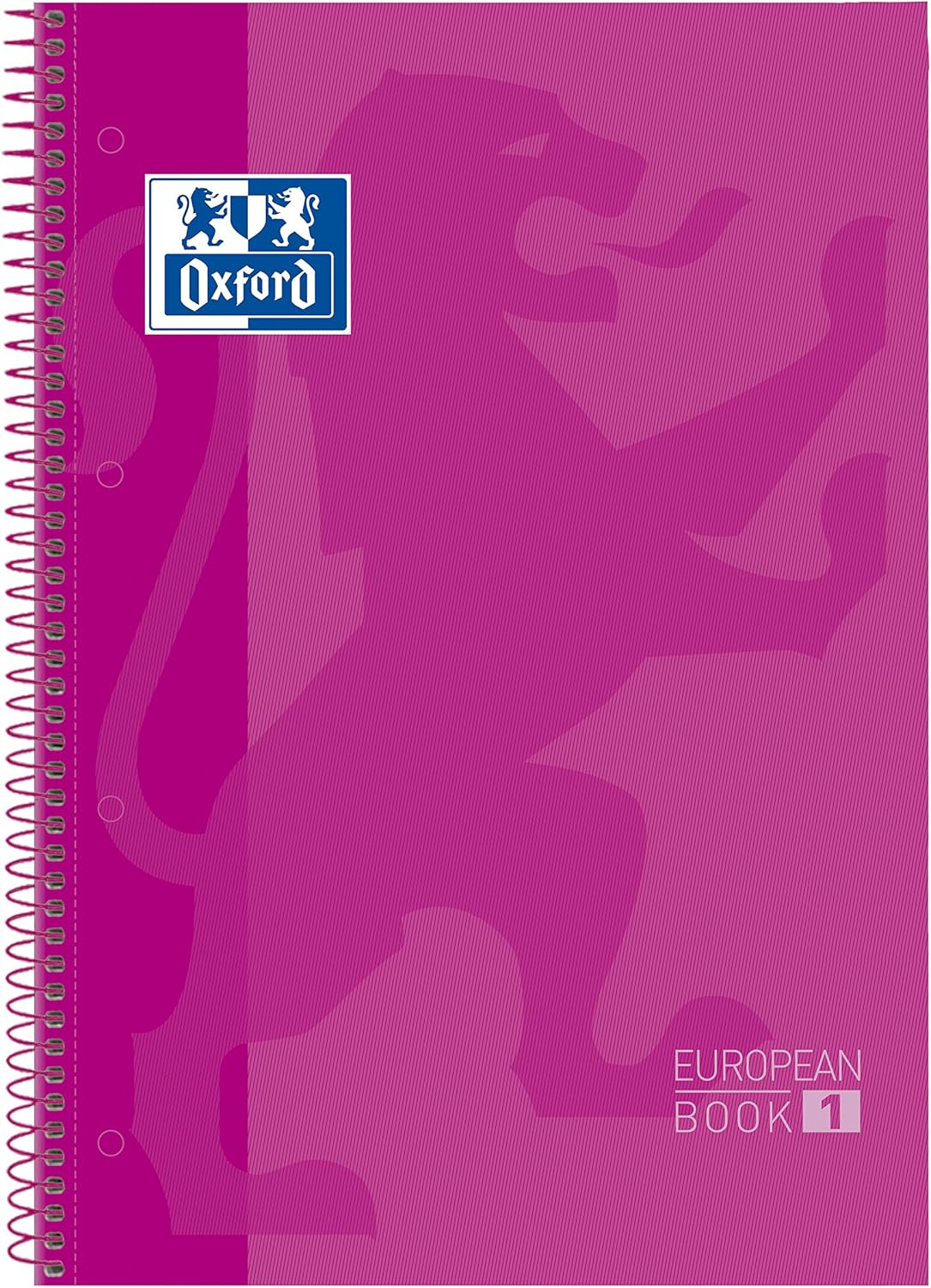 Oxford Collegeblock Recambio 100430270 Hard with Micro Perforation A4 Squared 90 g/M² Optik Paper, 80 Sheets, Fuchsia