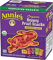 Annie's Organic Bunny Fruit Snacks, Variety Pack, 24 Pouches, 0.8 oz Each