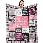 Ruvinzo Granddaughter Gifts from Grandma, Gift for Granddaughters, Granddaughter Present, Grand-Daughter Birthday Gifts Ideas, Grand-Daughter Blanket 60” x 50”