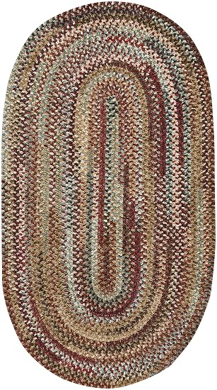 Capel Teppiche Habitat Geflochten Oval Bereich Teppich Grau 50 8