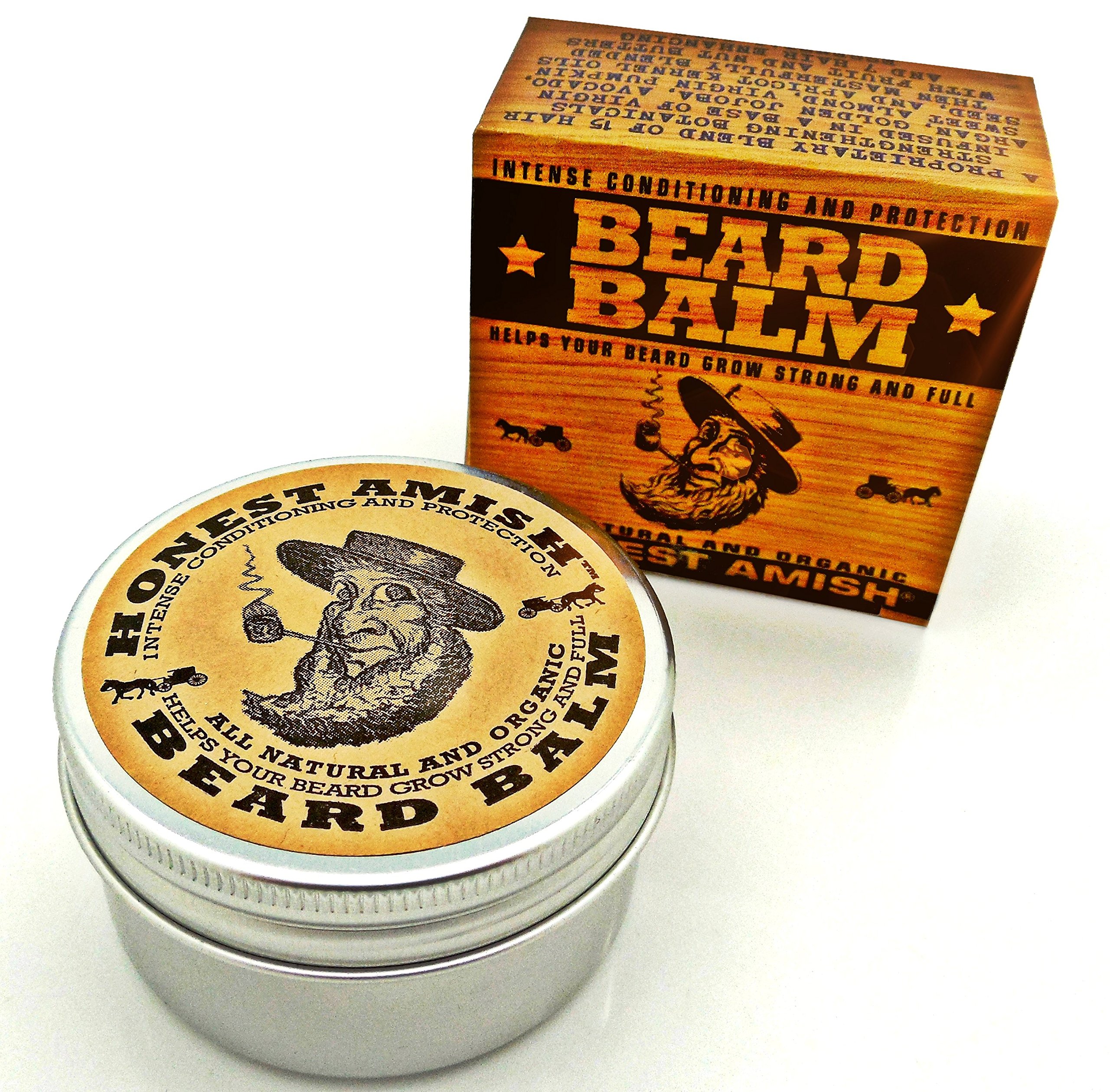 Honest Amish Beard Balm Leavein Conditioner All Natural Vegan Friendly eBay