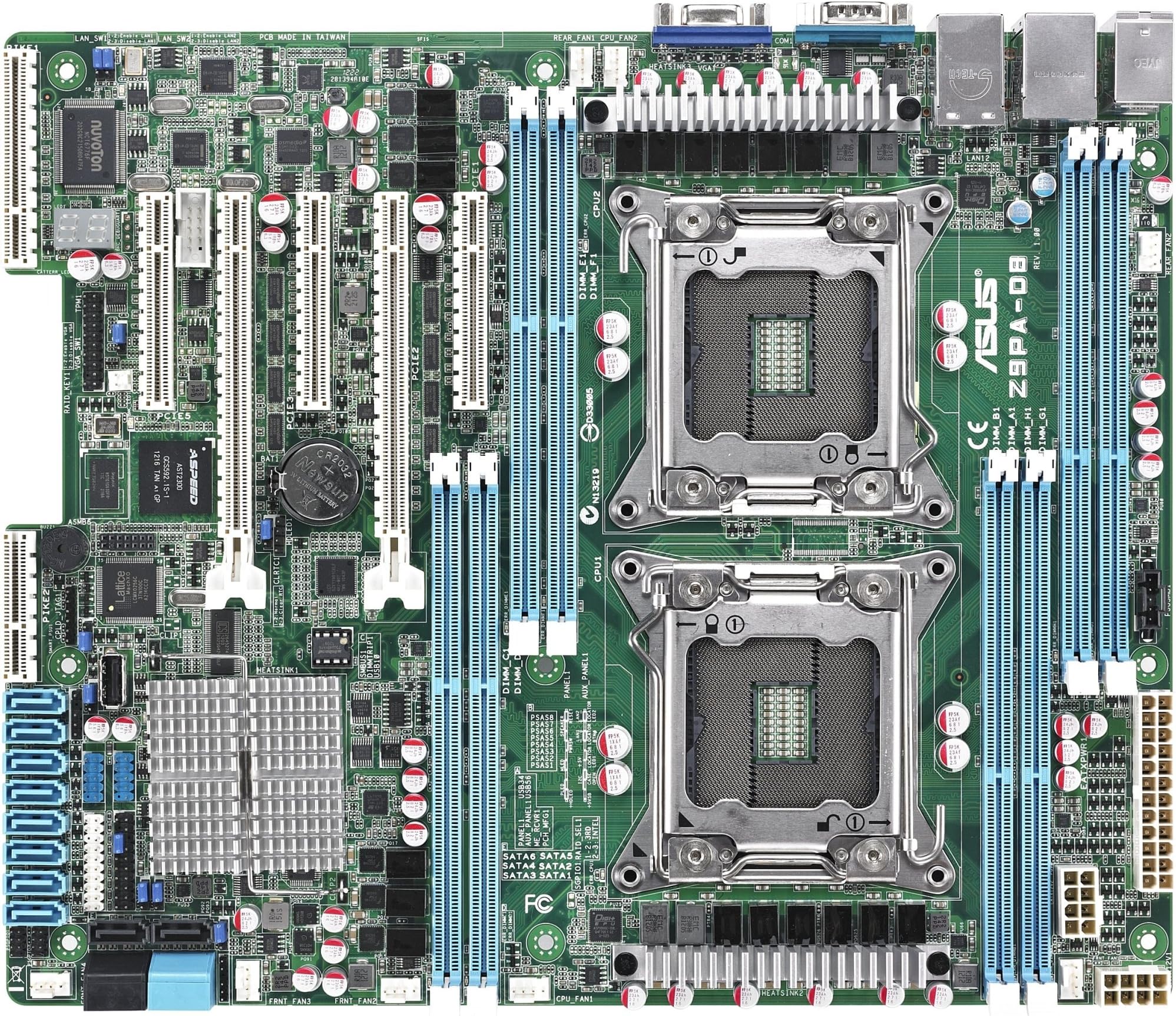 Asus Z9PA-D8(ASMB6-IKVM) Z9PA-D8 - Motherboard - ATX - LGA2011 Socket - C602-A - USB 3.0 - 2 x Gigabit LAN - onboard graphics
