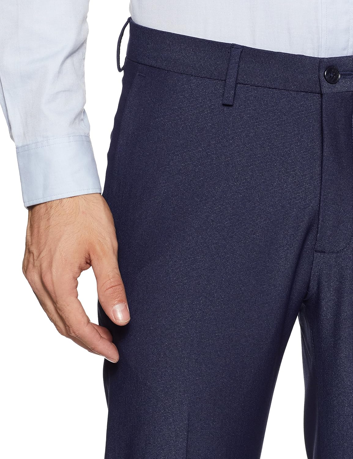 arrow new york men's pleat-front poly viscose formal trousers