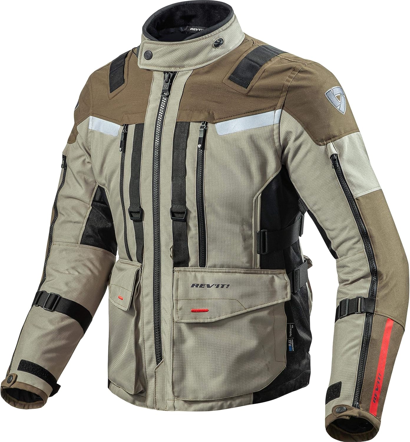 Revit Sand 3 Motorcycle Jacket SandBlack, XYL Automotive
