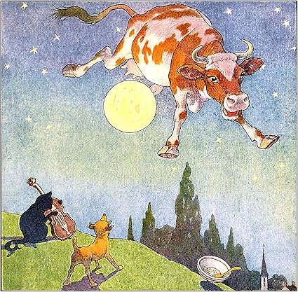 Amazon Com 8x10 Mother Goose Cow Jumped Over The Moon Nursery