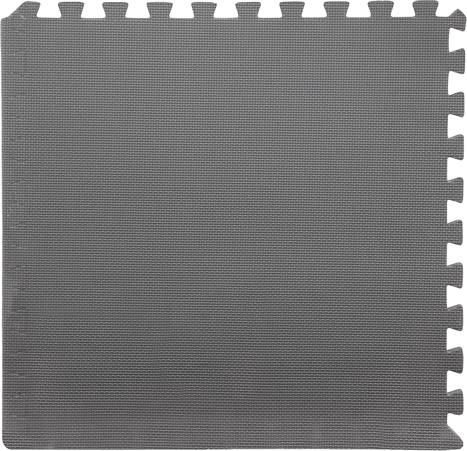 Foam Mat Floor Tiles, Interlocking EVA Foam Padding by Stalwart – Soft Flooring for Exercising, Yoga, Camping, Playroom – 6 Pack, .375 inches thick, 24" X 24" X 0.375", Gray, Model:75-ST6004 : Sports & Outdoors