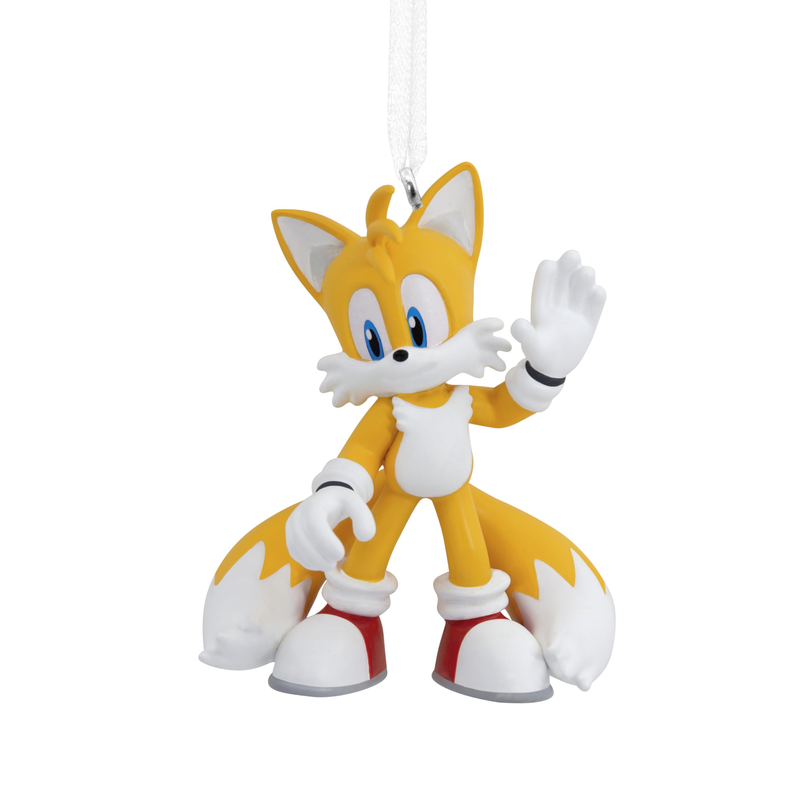 Hallmark Tails Hanging Ornament, Sonic the Hedgehog Tree Decoration, Resin, Gifts for Christmas