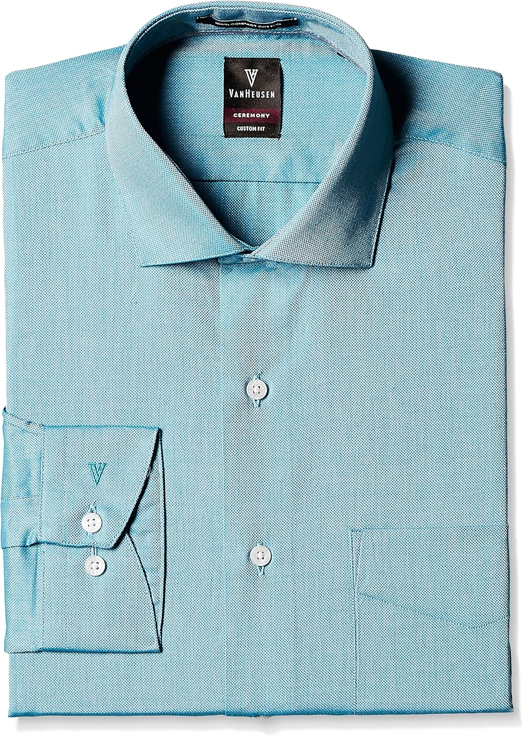 Buy Van Heusen Men's Regular Fit Formal Shirt (8907566830008_VHSF317M04281_Light Green and White
