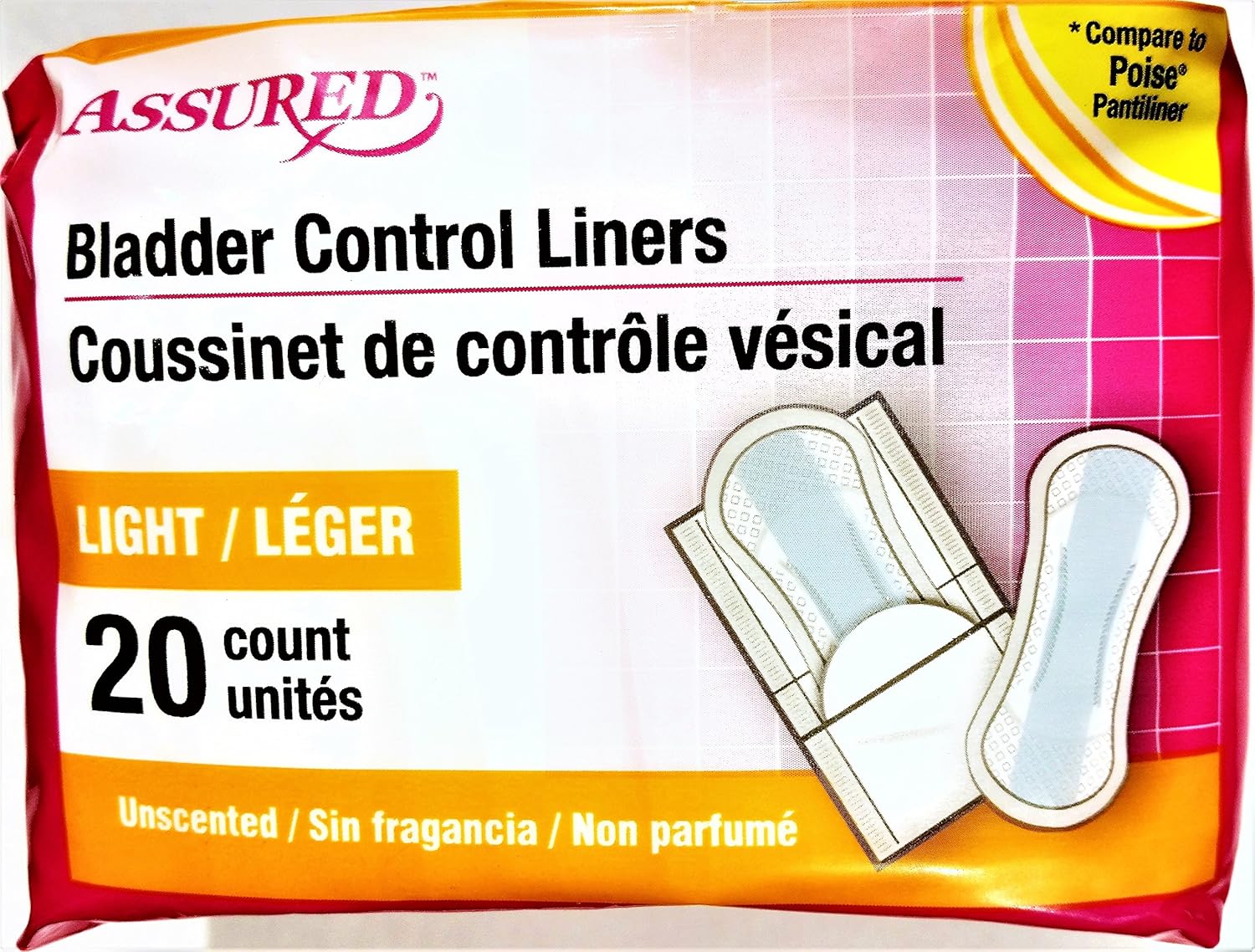 Bladder Control Liners Health & Personal Care