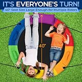 SereneLife Tree Swing Seat Large 102 cm Rainbow Saucer Swing 318 kg view 5
