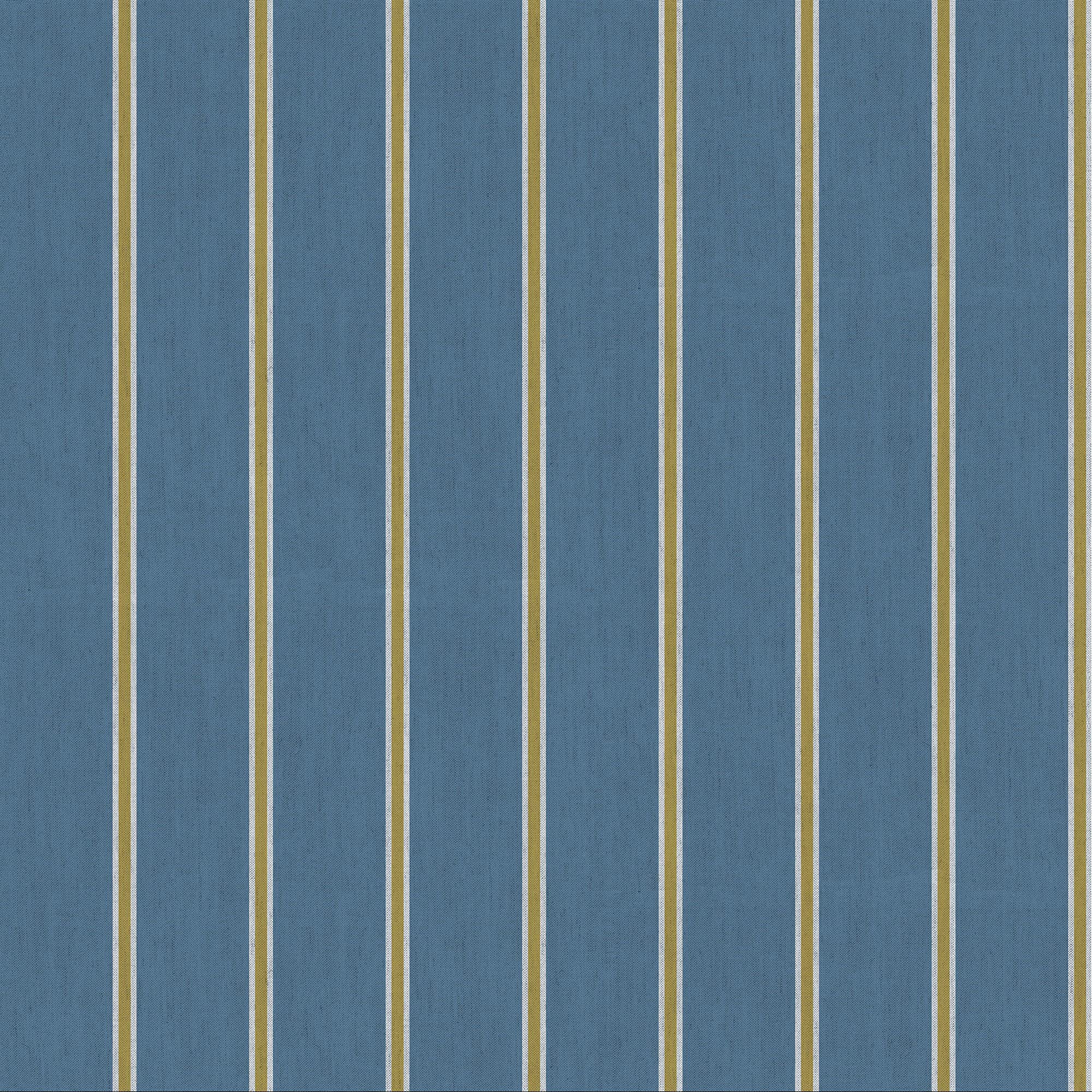 Galerie CM27056 Botanica Classic Stripe Wallpaper, Blue, 10.05m x 53cm