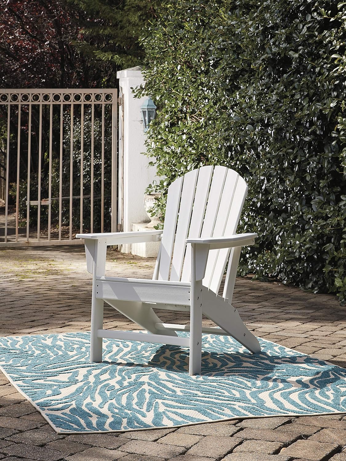 Signature Design by Ashley - Sundown Treasure Outdoor Adirondack Chair - White : Garden & Outdoor