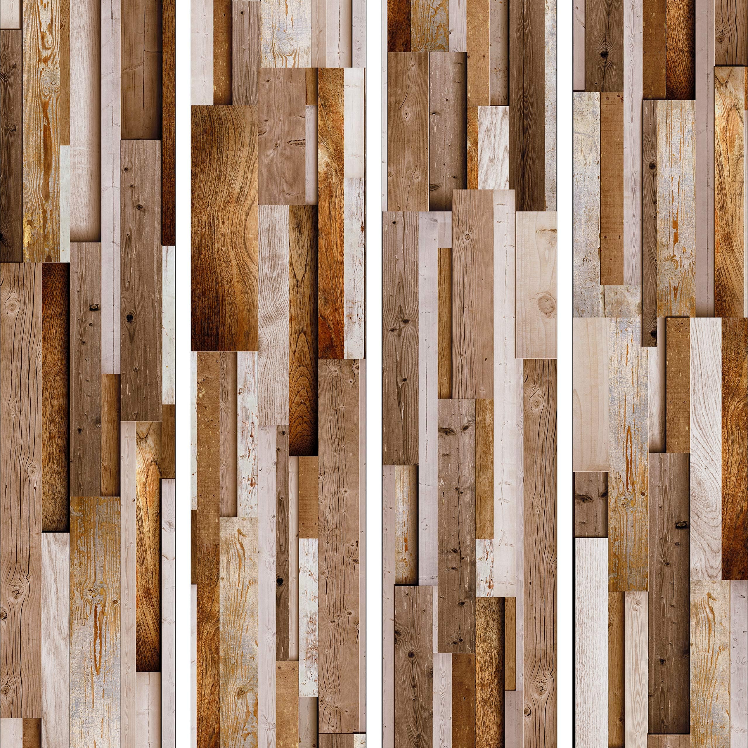 murando Puro Wallpaper 10m / 393.7" Roll of Fleece Wall Paper Non-Woven Premium Art Print No Repeating Pattern Design Decorative Panel Photo Picture Image Wood Boards parquet f-A-0083-j-c
