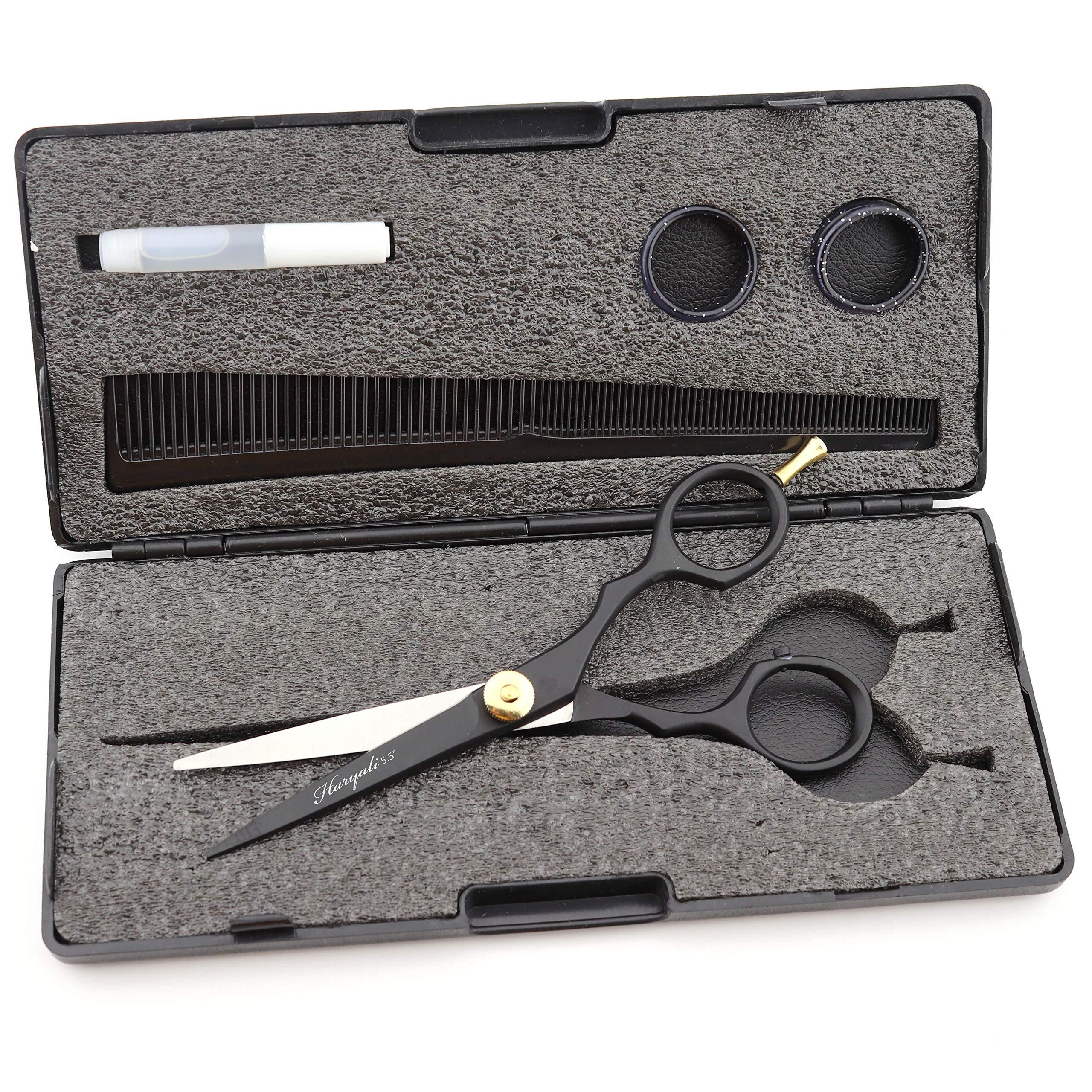 Professional Black Hairdressing Barber Scissors Men's Grooming Hairdresser Hair Cutting Salon Shears for Men and Women