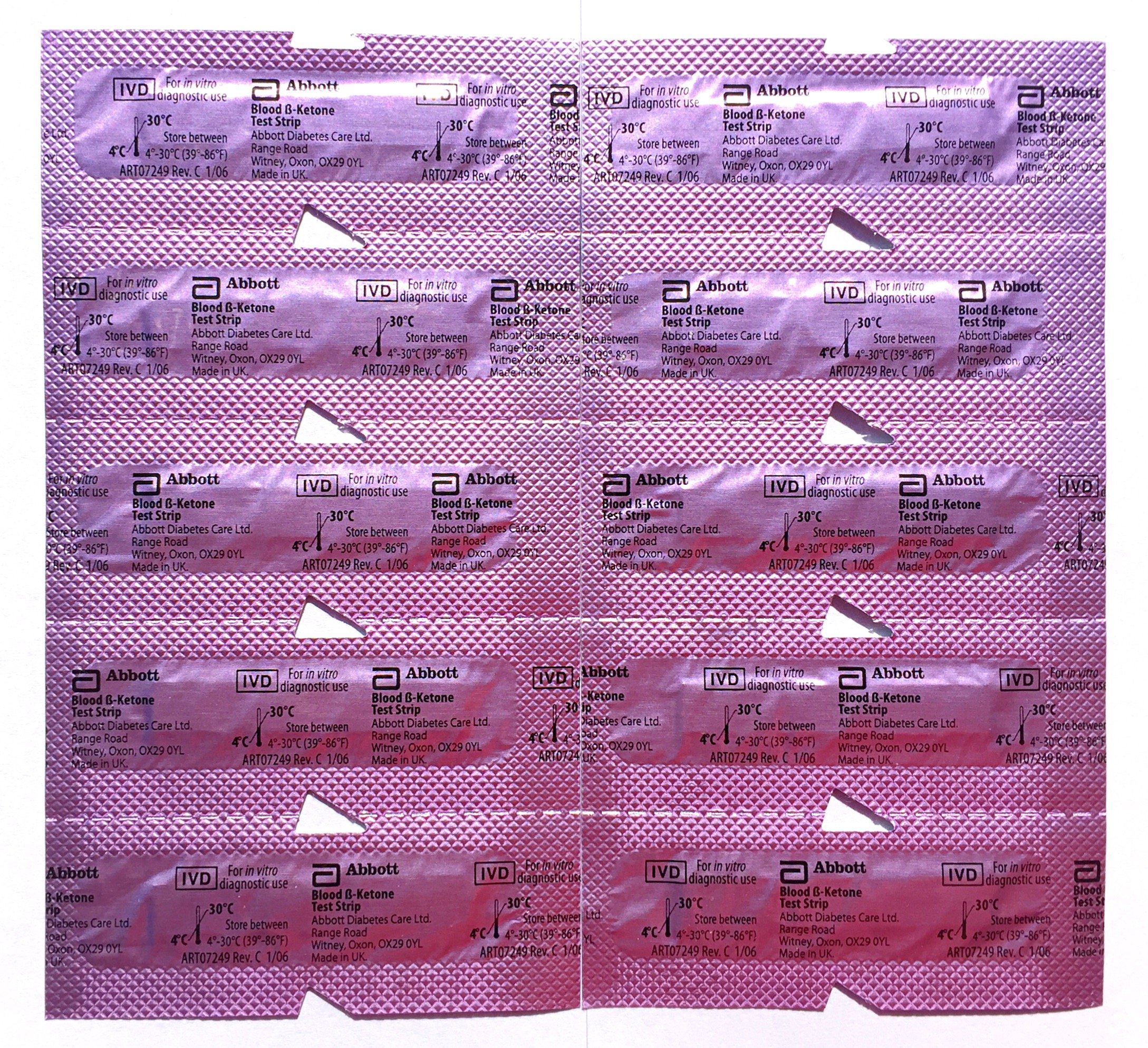 Abbott Precision Xtra Ketone Test Strips 10 Ea Strips Unboxed