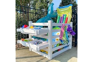 Zippity Outdoor Products ZP19061 3.2ft H x 5.3ft W x 3ft L Zippity Poolside Deckbox Storage Organizer