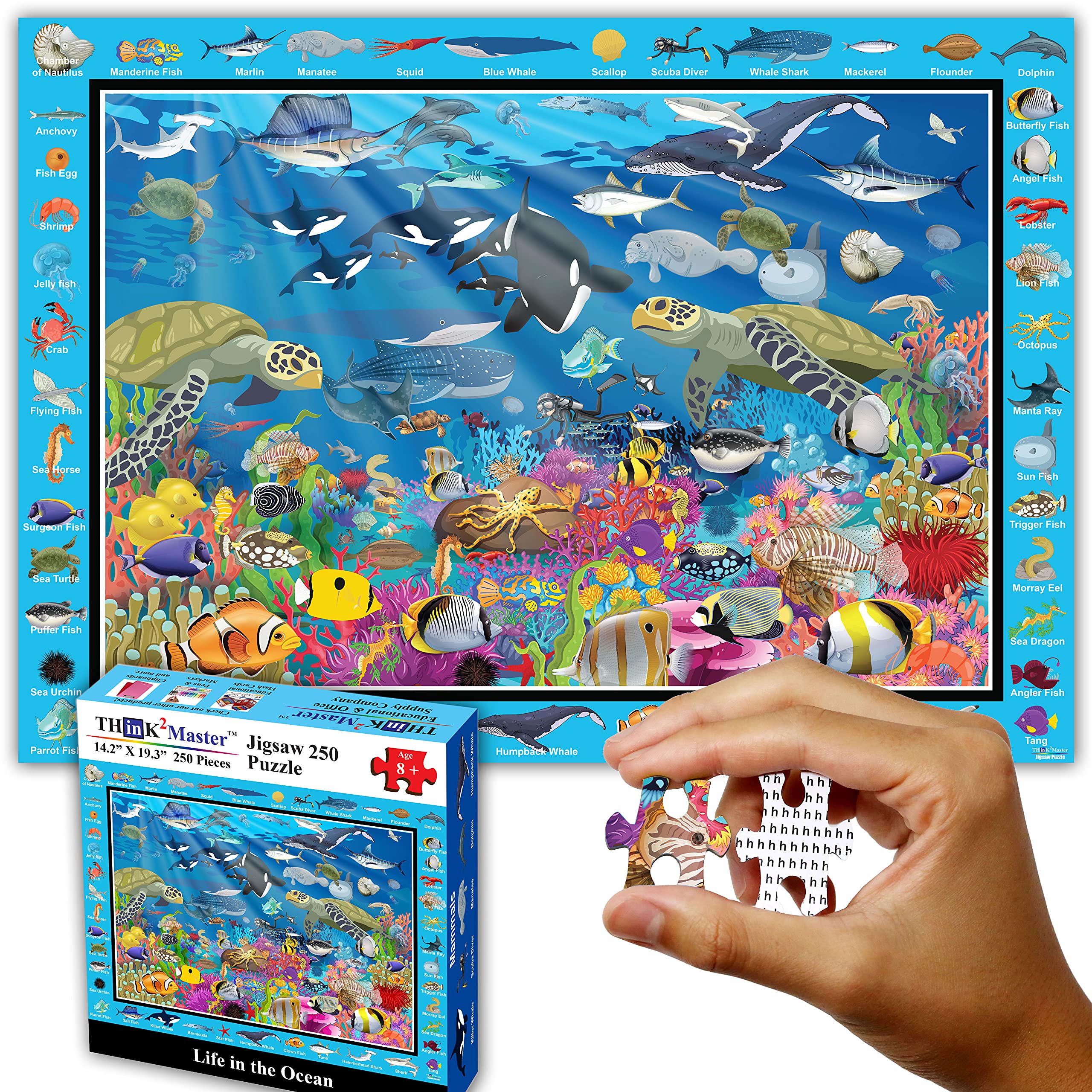 Think2Master Ocean Life 250 Pieces Jigsaw Puzzle