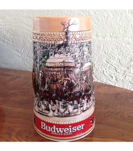 陶芸 2014 BUDWEISER HOLIDAY STEIN Amazon.com | Boelter Brands Budweiser 2014 Holiday Ceramic
