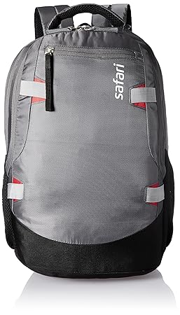 Safari Polyester 40 Ltrs Grey Laptop Backpack (Brisk)