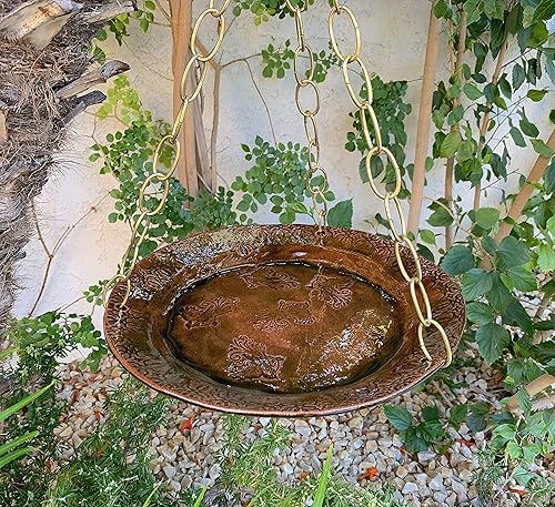 Amazon Com Brown Large Hanging Bird Feeder Or Bath Handmade