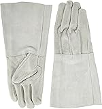 TRUSCO(トラスコ) 牛床革手袋 袖長タイプ フリーサイズ JT-5L