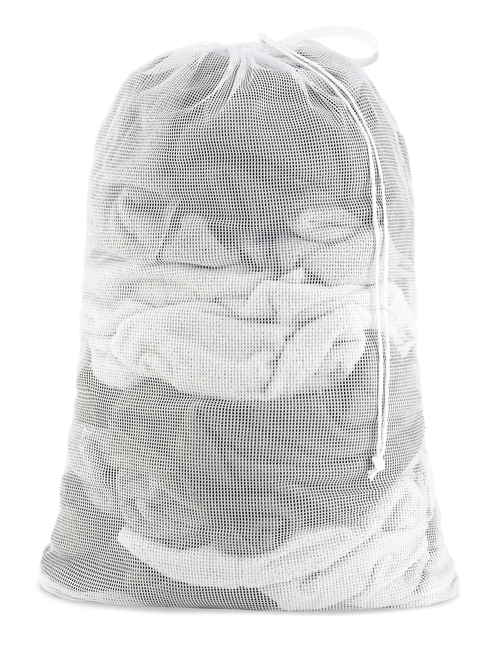 Whitmor Mesh Laundry Bag - White