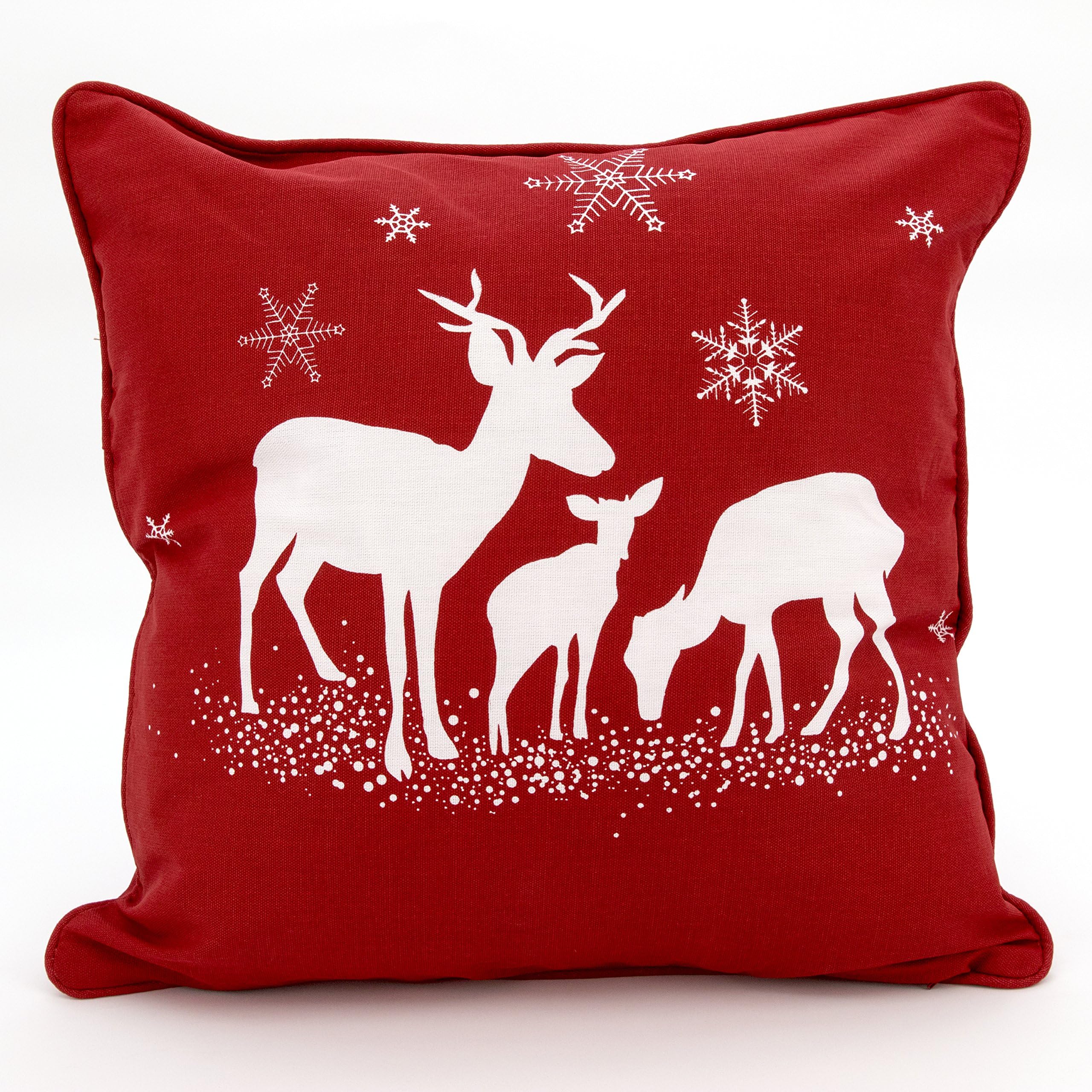 Textile online Cotton Christmas Special 18"x18" Cushion Covers Deer Four